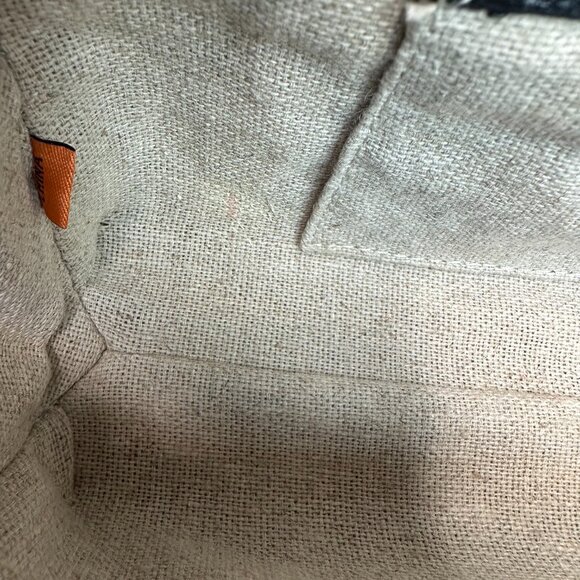 Tory Burch Rattan Logo Clutch Natural/Black - Picture 12 of 12